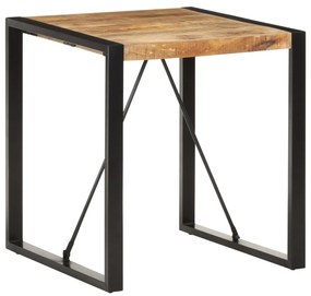 vidaXL Masă de bucătărie, 70x70x75 cm, lemn masiv de mango nefinisat