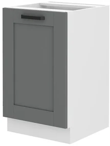 Dulap inferior de bucătărie pod drez Lucid 50 ZL 1F BB (dustgrey + alb). 1045539