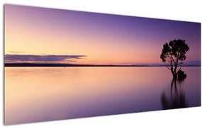 Tablou cu nivelul apei la răsăsrit de soare (120x50 cm)