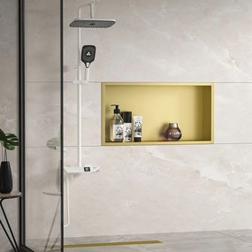 RAFT BAIE INCASTRAT PERETE 30x60 auriu periat