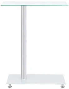 249535 vidaXL Masă laterală formă U transparent 45x30x58 cm sticlă securizată