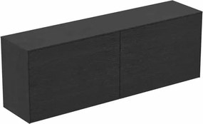 Dulap baza suspendat Ideal Standard Atelier Conca 2 sertare cu blat 160 cm finisaj stejar inchis