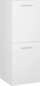 vidaXL Dulap de baie, alb, 30x30x80 cm, lemn prelucrat