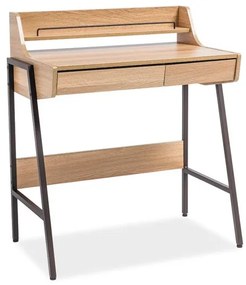 Birou MDF/stejar B-168 maro inchis