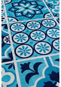 Covorașe de baie albastre 2 buc. 60x100 cm Ceramic – Foutastic