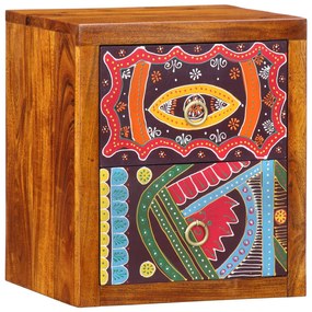 vidaXL Noptiere , 2 buc, 35x30x40 cm, din lemn masiv de acacia