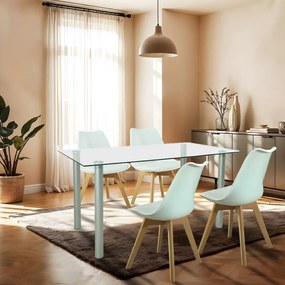 Set de masă Midori 4+1 alb