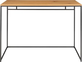 Birou Vita cu cadru negru efect stejar 100x45x75 cm