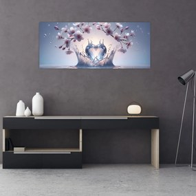 Tablou - Inimă de diamant (120x50 cm)