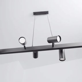 Brilagi - Lustră LED RGBW dimabilă suspendată pe cablu SELE 6xGU10/6,5W/230V neagră