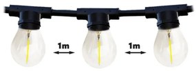 Lanț decorativ de exterior MIMOSA 20xE27/1,3W/230V IP44 20m