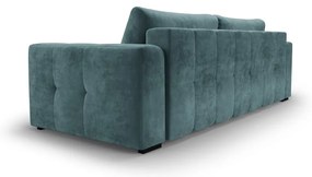 Canapea extensibila din catifea Milo Casa Luca, albastru
