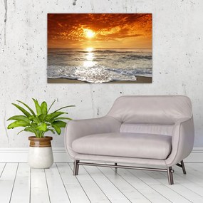 Tablou cu apus de soare din Corsica (90x60 cm)