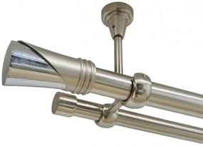 Galerie fara inele duncan tavan 25/19 mm inox (Alege marime: 120 cm)