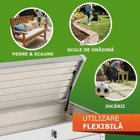 Cutie metalică de depozitare METALBOX, 385 l, 120×62×63cm, gri Gardebruk