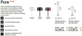 Lampadar/Lampa de podea LED stil minimalist Pure pt cafeniu