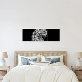 Tablou - Leopardul (cu ceas) (90x30 cm)