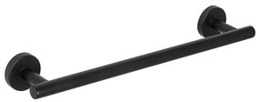 Suport de perete din inox pentru prosoape Wenko Bosio Matte, negru