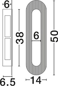 Aplica de perete LED decorativa VETRIO