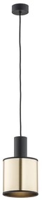 Pendul cu spot design modern minimalist HERMAN negru/auriu