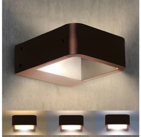 Brilagi - Corp de iluminat LED de exterior BARI LED/7W/230V 3000/4000/6000K maro IP54