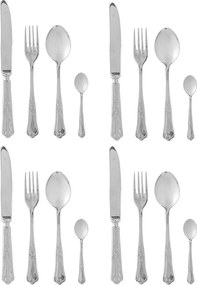 Tacâmuri argintii din oțel inoxidabil 16 buc. Tilly – Bloomingville