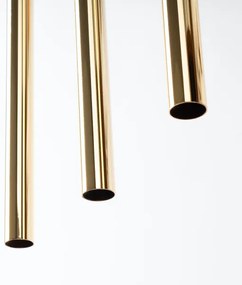 Lustră pe cablu Sollux SL.1196 PASTELO 3xG9/8W/230V auriu