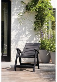 Scaun de grădină gri închis din plastic Aruba – Keter