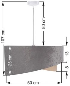 Lustră pe cablu GALAXY 1xE27/60W/230V