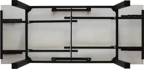 Masă ceramică extensibilă Clara 110/70 cm +2 extensii de 30 cm
