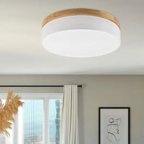 Brilagi - Lampă de tavan LED BELLADONNA LED/36W/230V Ø 50 cm alb/stejar