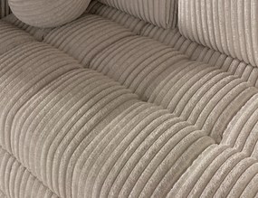 Canapea Kastol , beige velour extensibil, 137x71x74 cm – Modullo 18