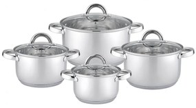 Set oale Rosberg R51210L8, 8 piese, 1.8/2.5/3.4/5.8 L, Inductie, Inox