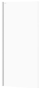 Perete lateral fix 90x195 cm Cersanit Moduo profil crom 900x1950 mm