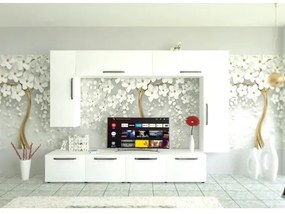 Living Armonia V1 MDF Alb Mat - cu manere