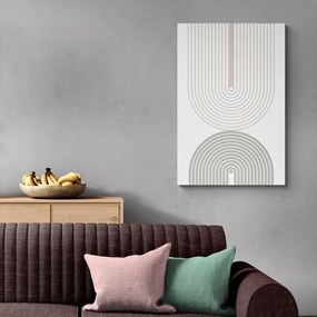 Tablou curcubeie minimaliste Mid-Century
