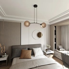 Lustră pe cablu MOTIF 2xE27/15W/230V bej