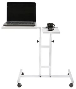Măsuță ajustabilă GLEN 87x67 cm albă