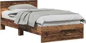 vidaXL Cadru de pat Lemn vechi 203 x 104 x 70 cm Lemn compozit
