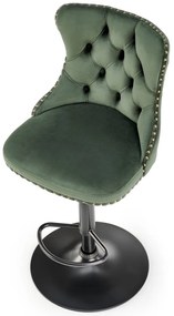 Scaun de bar H117 velvet verde