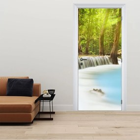 Fototapet pentru ușă - Huai Mae Kamin, cascade în pădure (95x205cm)