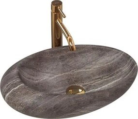 REA-U6649 - Lavoar ROXY pentru blat 31x49 cm ceramică/imitație de piatră
