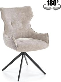 Scaun K573, gri/negru, stofa clasica/otel, 55x64x88 cm