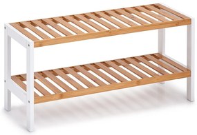 Raft pentru încălțăminte, din bambus și metal