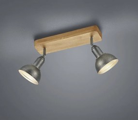 Spot gri închis/în culoare naturală 11x33 cm Delhi – Trio