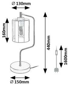 Veioza, Lampa de masa design modern Perez
