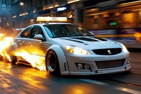 Tablou Taxi Peugeot