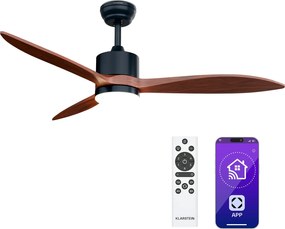 Klarstein SkyBreeze Smart ventilator de tavan, Utilizare interioară și exterioară, Control inteligent, IP44, 40 dB