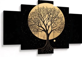 Tablou – Arbore în lună plină aurie I. (150x105 cm)