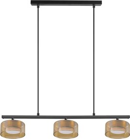 Brilagi - Lustru LED RGB dimabil AURA LUX 3xGX53/14W/230V Wi-Fi Tuya negru/auriu